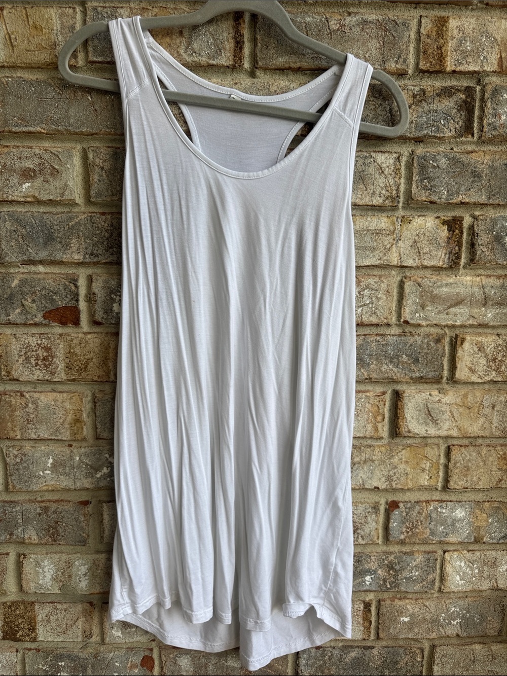 Women’s White Racerback Tank Top